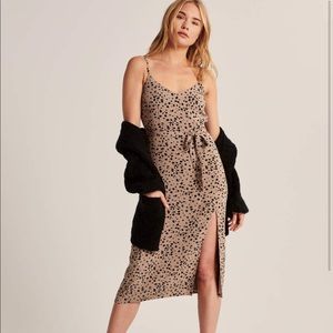 🔥 Side slit slip midi dress